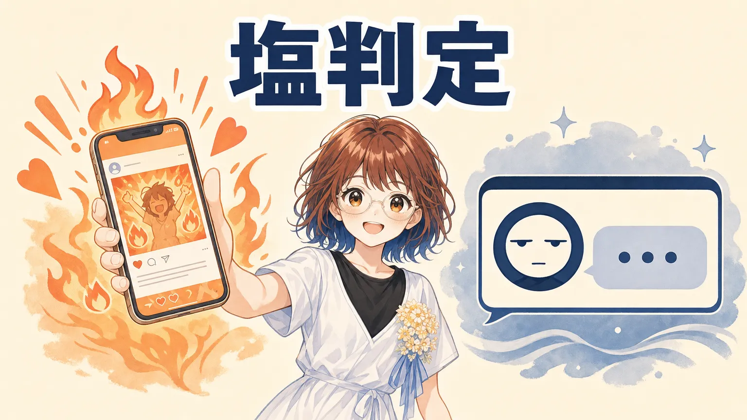「塩判定」——炎の煽り投稿と真顔のAIチャットを見せるsuzumin